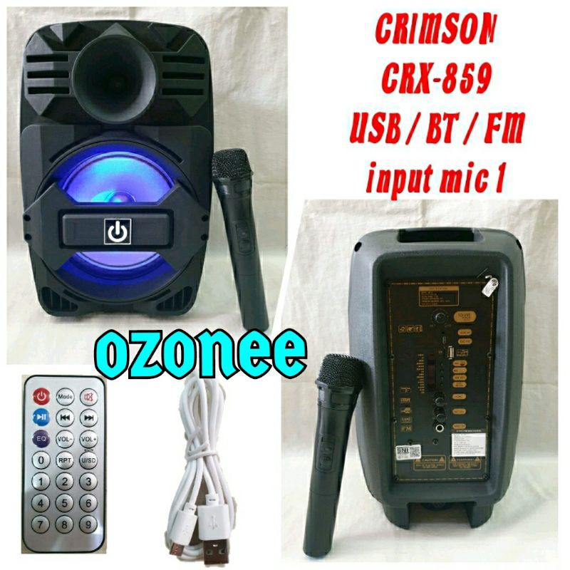SPEAKER PORTABLE CRIMSON CRX 859 MEETING PORTABLE 8 INCH CRX 859