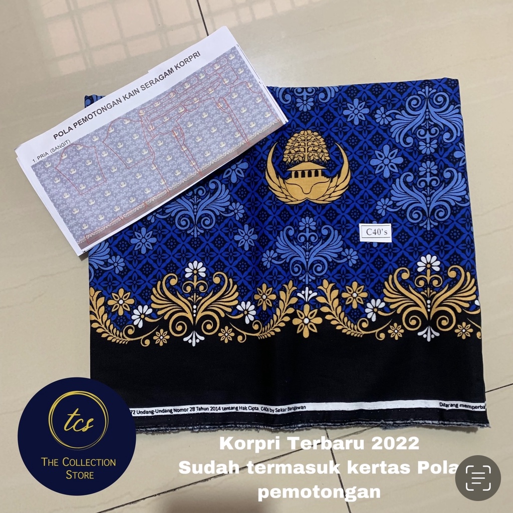 (READY STOCK) Kain Batik Korpri Terbaru, Batik Resmi Korpri, Batik Korpri, Batik Korpri Terbaru, Batik PNS, Batik ASN