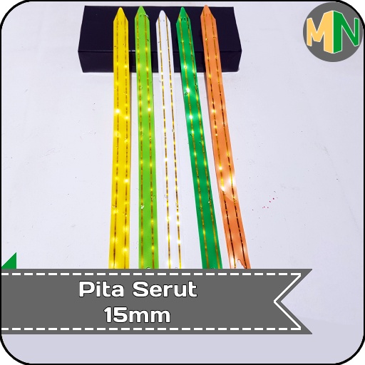 

Pita Serut Pull Flower Ribbon 15mm Pita Bunga Hiasan Suvenir Hadiah
