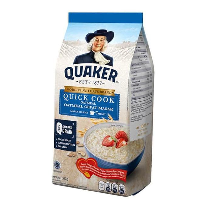 

Quaker Quick Cooking Oatmeal Bag 800 Gr
