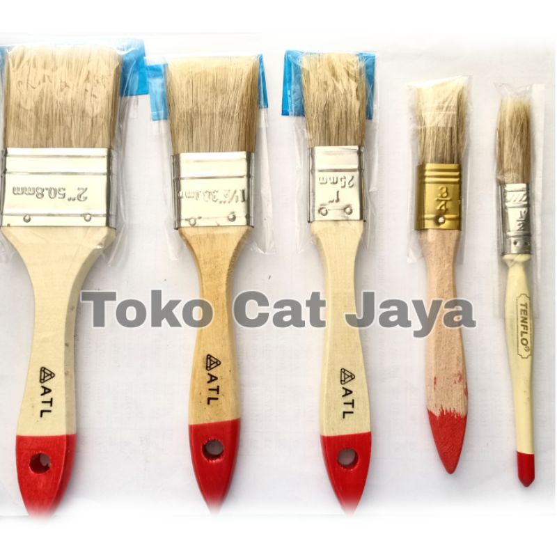 Kuas Cat Ukuran 1/2, 3/4, 1, 2, 2,5, 4 inch