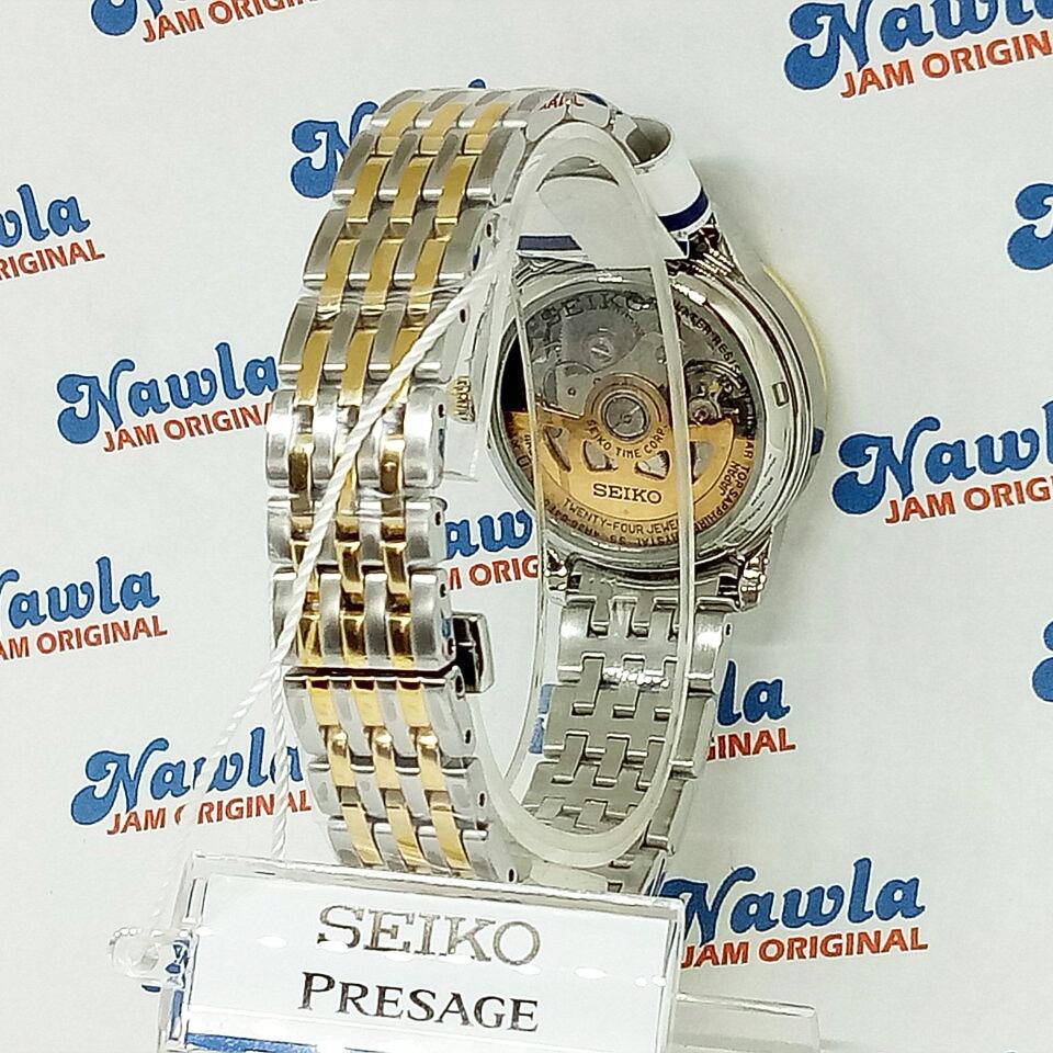 Seiko Presage SRP884J1 Automatic Silver-Gold - Jam Tangan Wanita SRP884