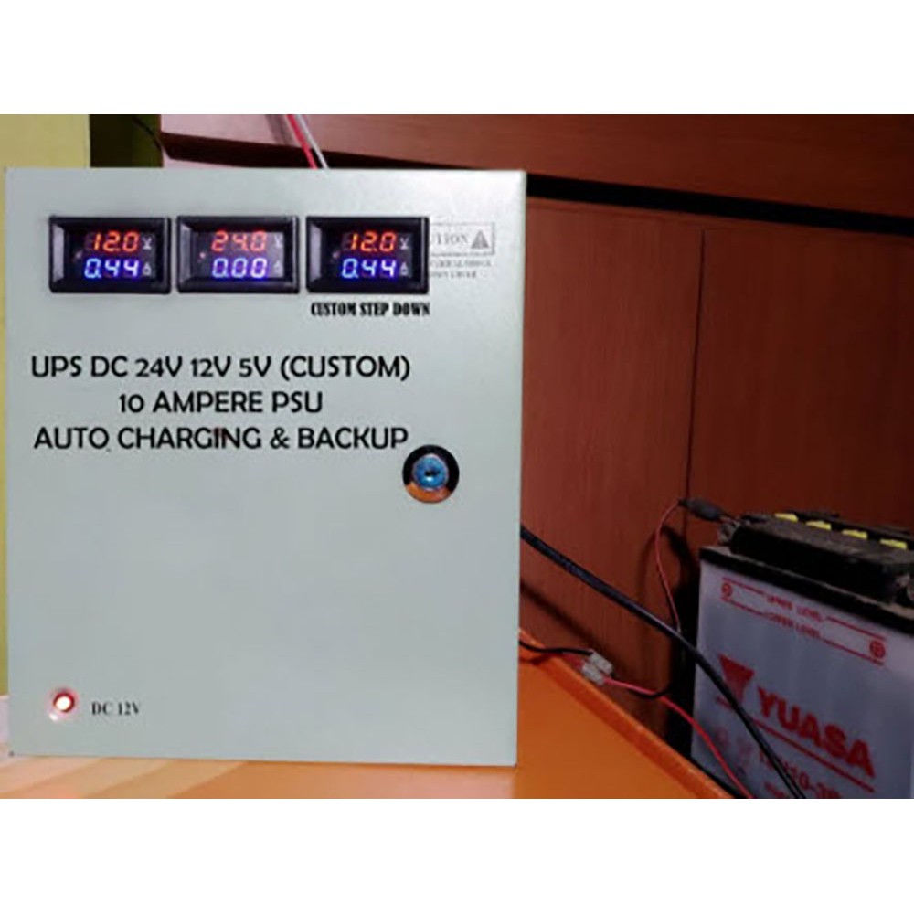 UPS DC 120W 24V 12V 5V Auto Charging & Backup (Hotspot BTS RT/RW Net)