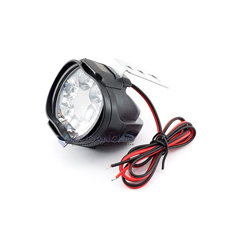 Lampu Tembak Sorot LED Spion Motor Cree 6 Mata 6W 12V-24V Spotlight