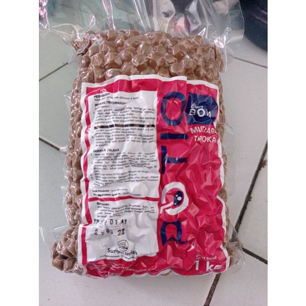 

BOBA MURAH 1kg / PEARL TAPIOKA BUBBLE MERK POTIO