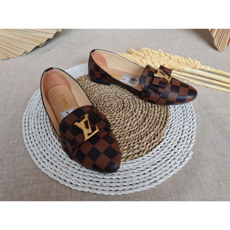 ABBUSHOES BM 56-sepatu platshoes lv wanita