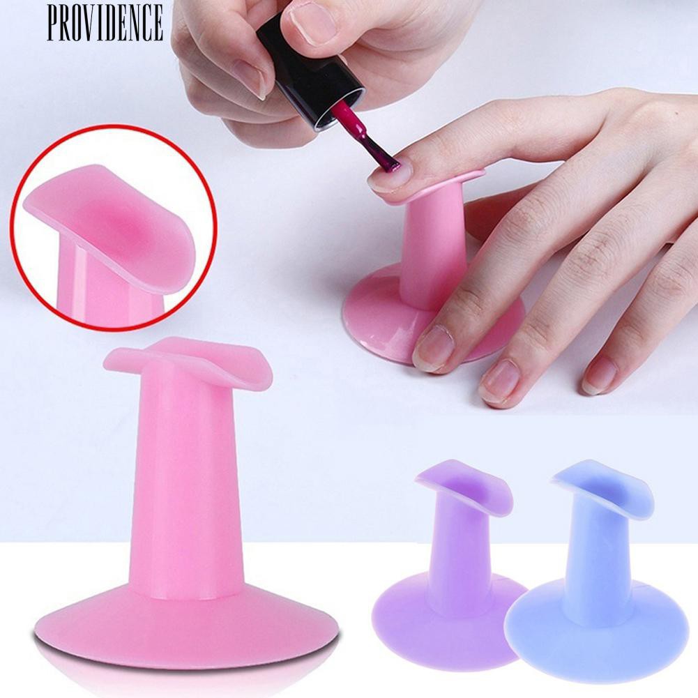 2 Pcs Profesional Nail Art Painting Manicure Finger Berdiri Dukungan Pemegang Plastik