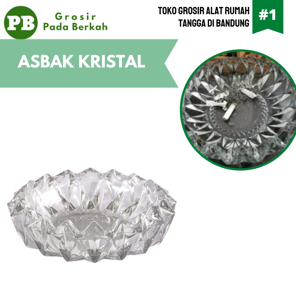 Asbak Kristal Asbak Kaca Asbak Crystal Asbak Ashtray Souvenir
