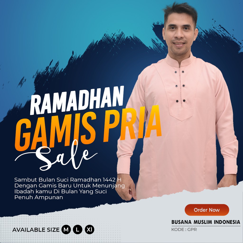 Baju koko Gamis Pria Pakistan Slimfit Eksklusif Dusty Pink