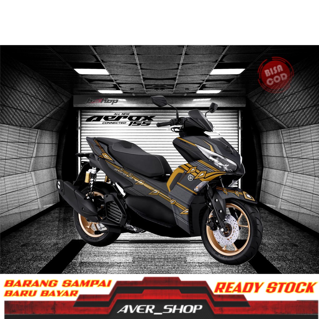 Striping aerox 155 full body Stiker motor aerox variasi Decal motor aerox full body