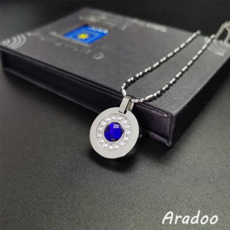 KALUNG QUANTUM PENDANT AURA PERMATA BIRU (TERBARU)