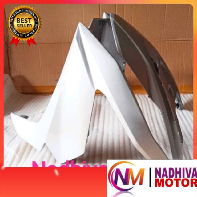 Cover tameng depan honda beat street led 2020 silver doff matte bisa cod
