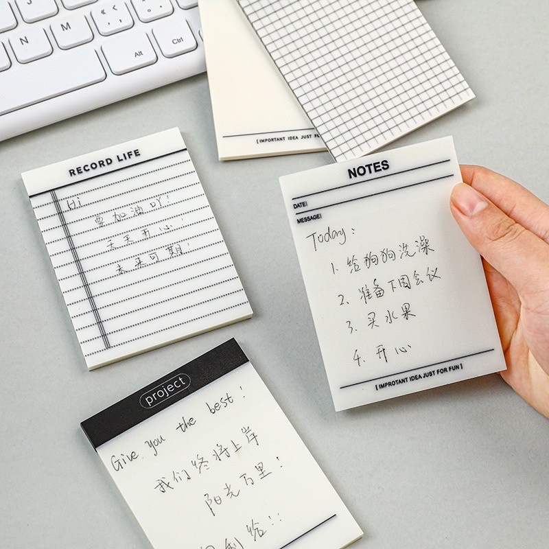 

Sticky Notes Transparan Memo Tempel To Do List Grid Anti Air Clear