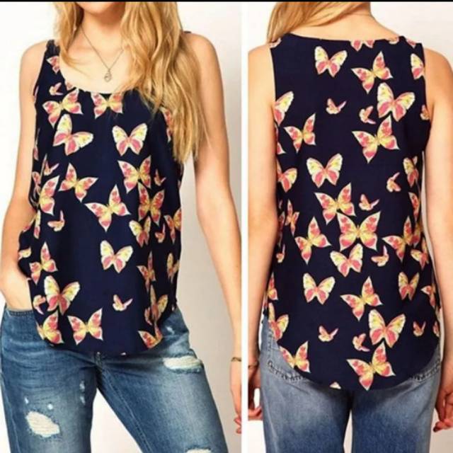 Tanktop Kupu twiscone/sifon import
