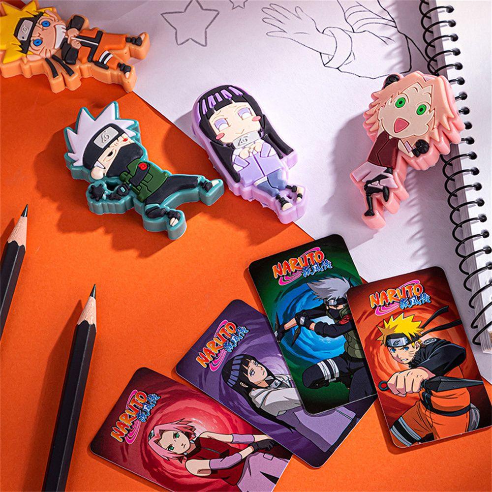 Agustina Naruto 3D Eraser Kid Novelty Untuk Pensil Menghapus Alat Tulis Less Debu Perlengkapan Koreksi Karet Erasers