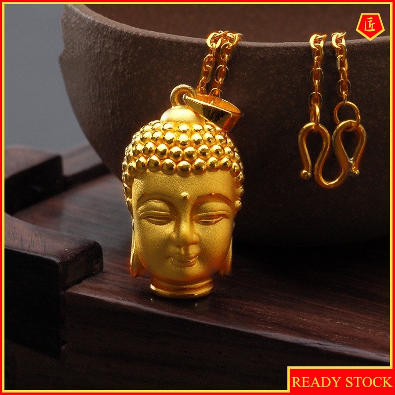 [Ready Stock]Fashion Gold Plated Buddha Pendant Necklace