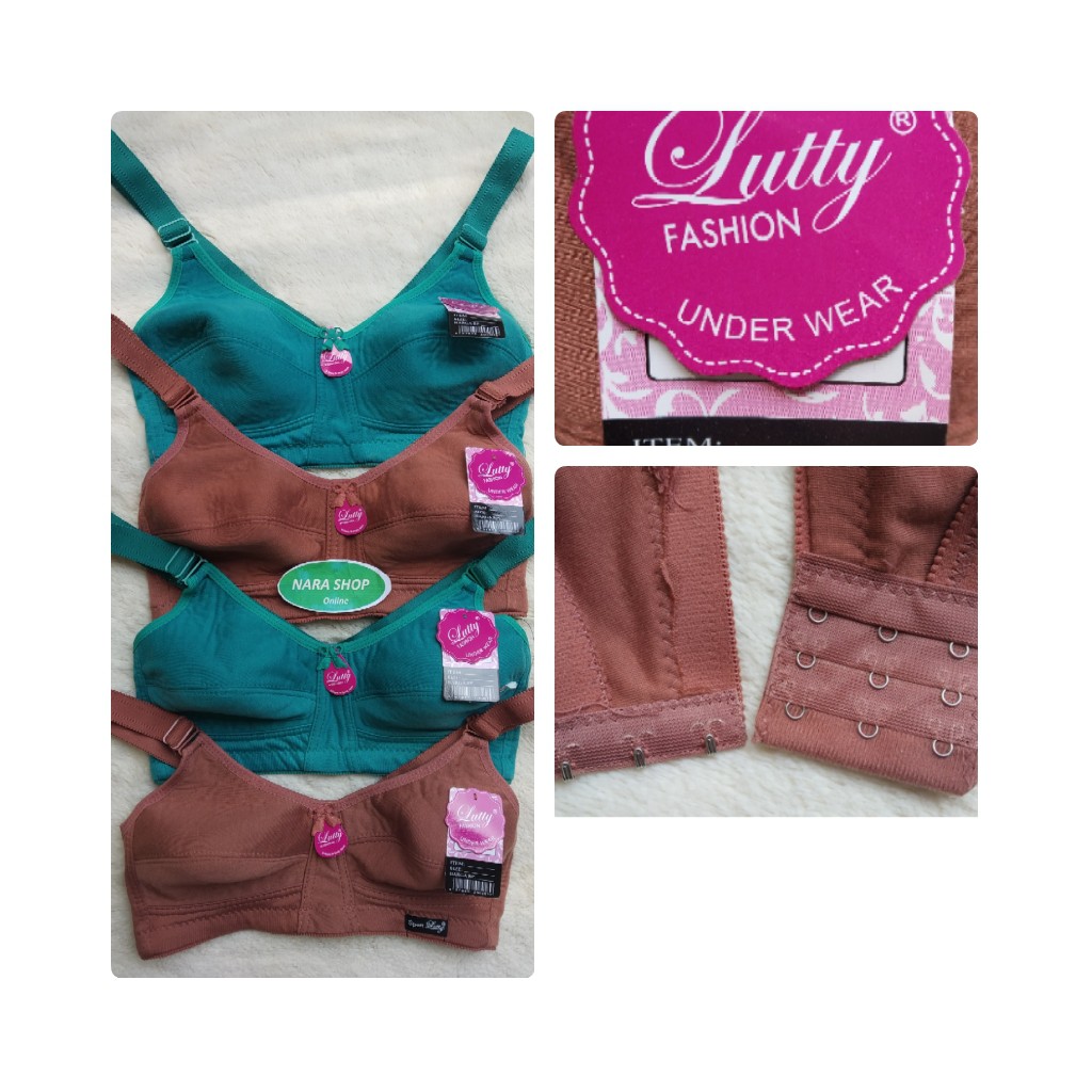 KANCING TIGA BH SPORT LUTTY Kancing 3 | BH Sport Tanpa Kawat Tanpa Busha | Bh Lutty Dewasa