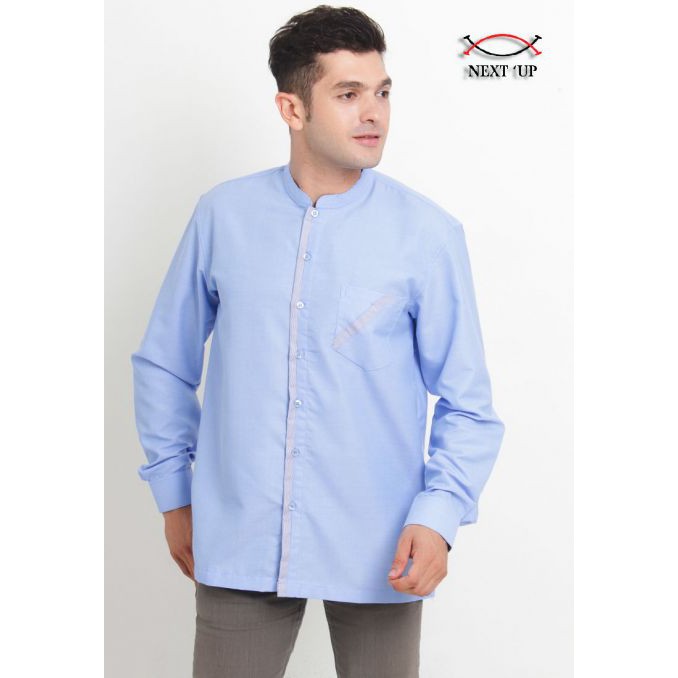 Baju Koko Pria Muslim Lengan Panjang Baju Koko Bordir NEXTUP1173