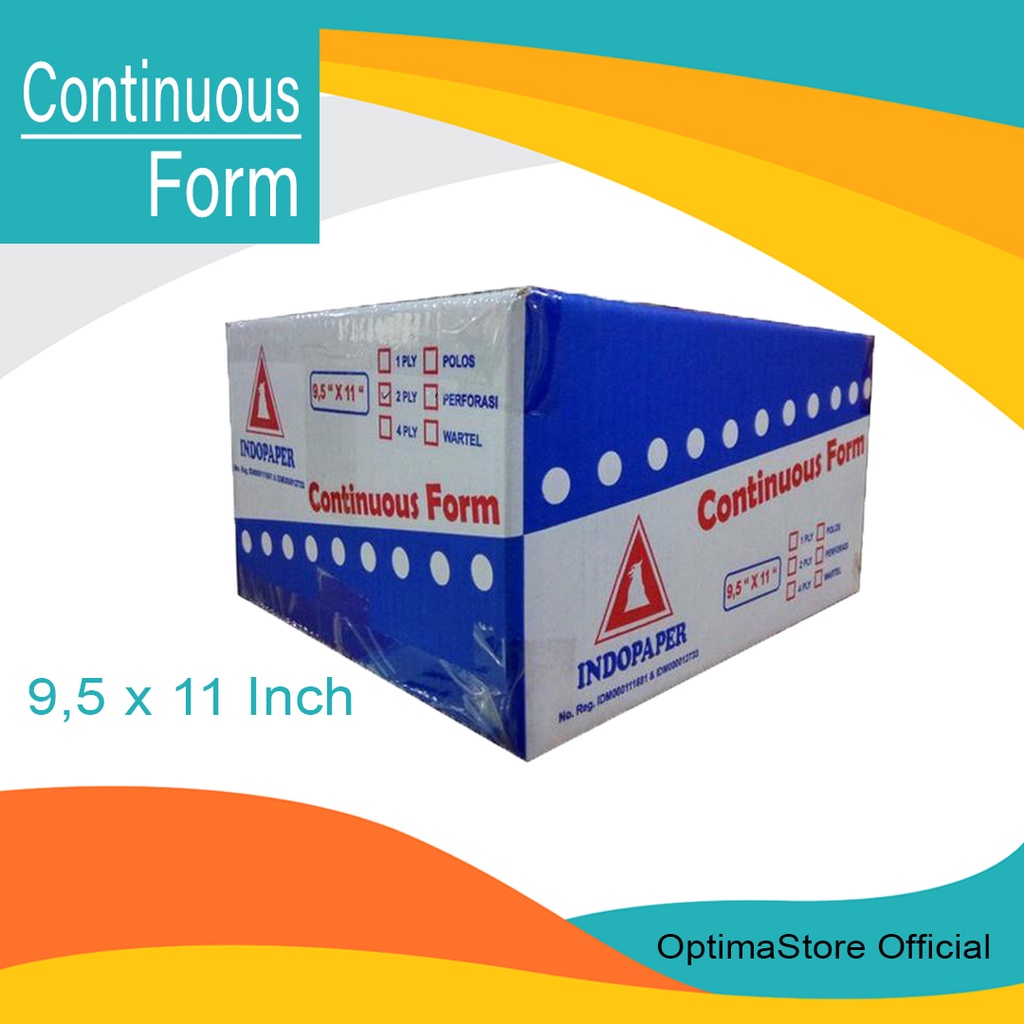 

Kertas Continous Form kertas komputer kertas polos perforasi 2,3,4,5 ply