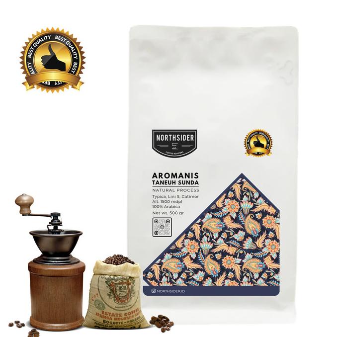 

KOPI BIJI ARABIKA AROMANIS NATURAL - 500GR NORTHSIDER COFFEE -Diskon Besar