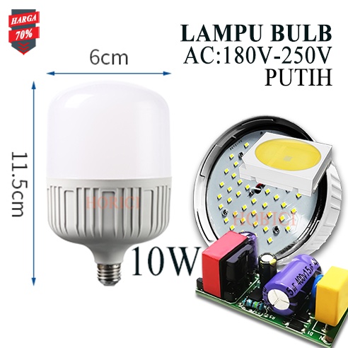 MURAH GROSIR LAMPU LED BOLA 85V-265V ADAPTOR 5W 10W 15W 20W 40W E27 Lampu LED Bohlam