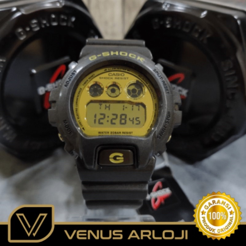 Jam Casio G-Shock DW-6900BR-5DR DW 6900BR 5DR Pria Karet Coklat Bulat Digital