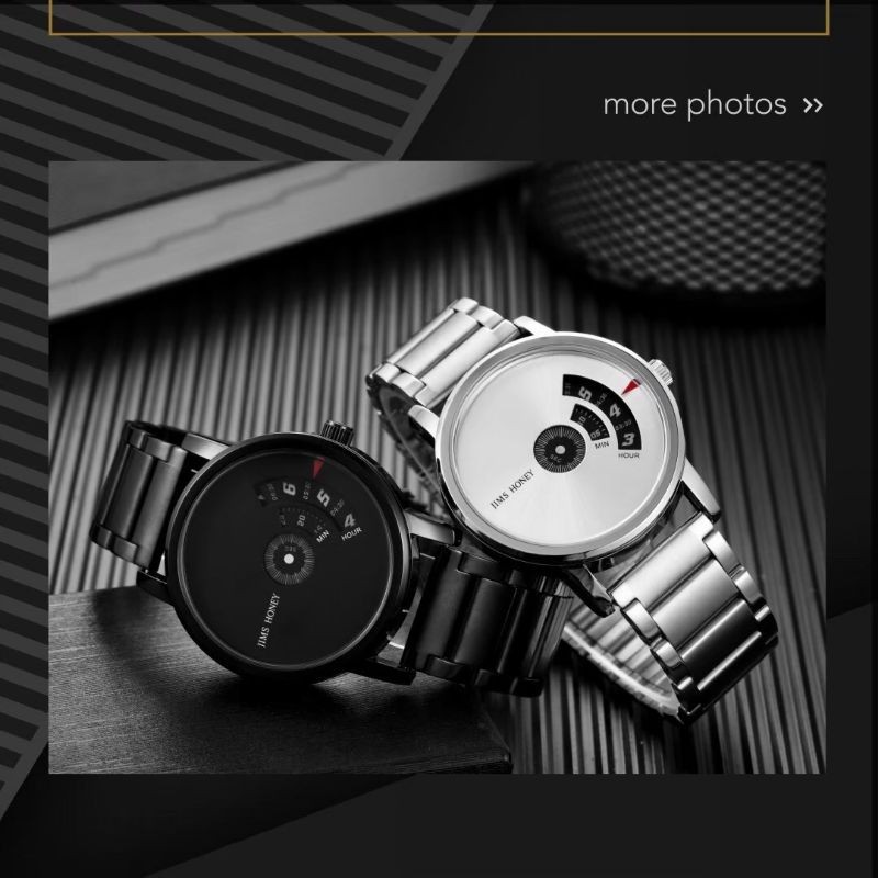jam tangan cowok stylist keren simple kode JT 8037