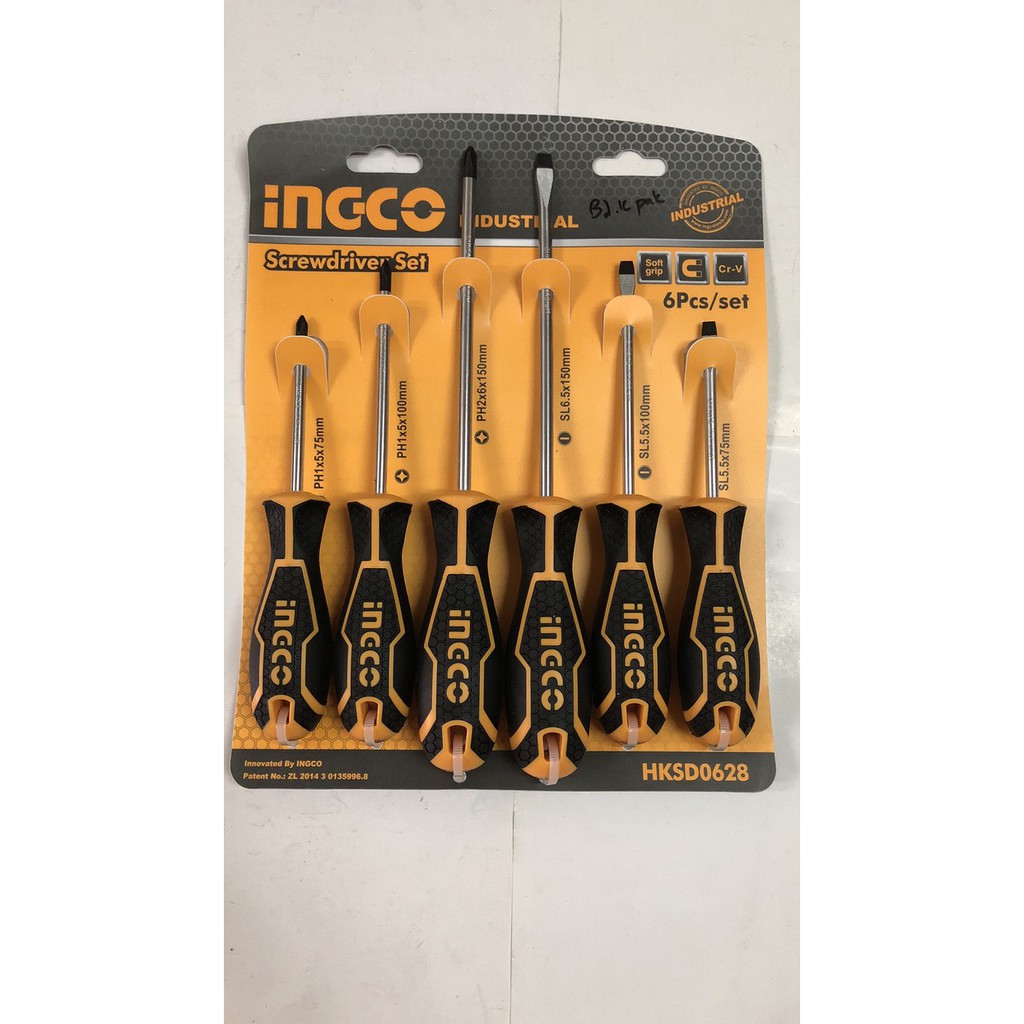 Obeng Gagang Karet set 6 pcs INGCO Industrial