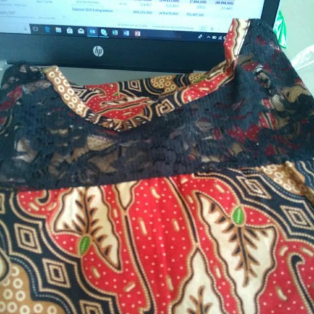 Gamis Batik Mataram Brownies Standar Dan Jumbo