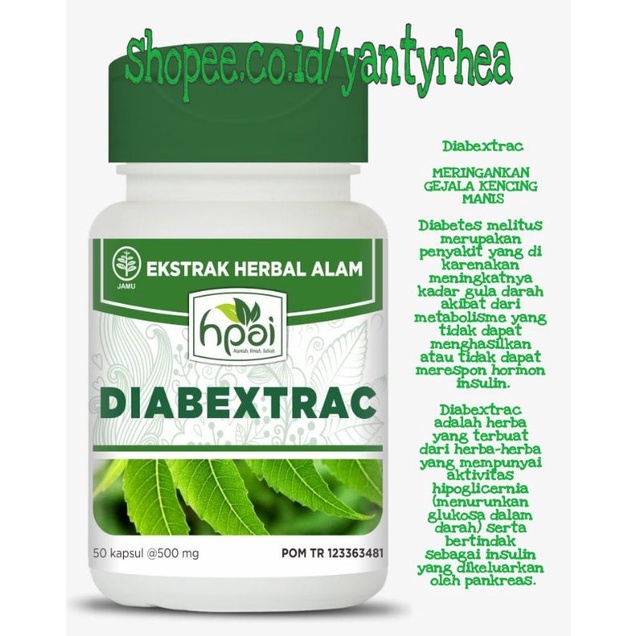 Diabextrac HNI-HPAI/Obat-Herbal Diabetes/Obat-Herbal Kencing Manis
