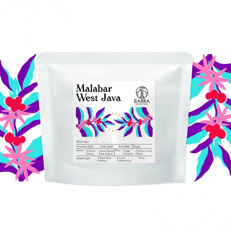 

Kopi Arabika Malabar Natural (200gr) Specialty coffee