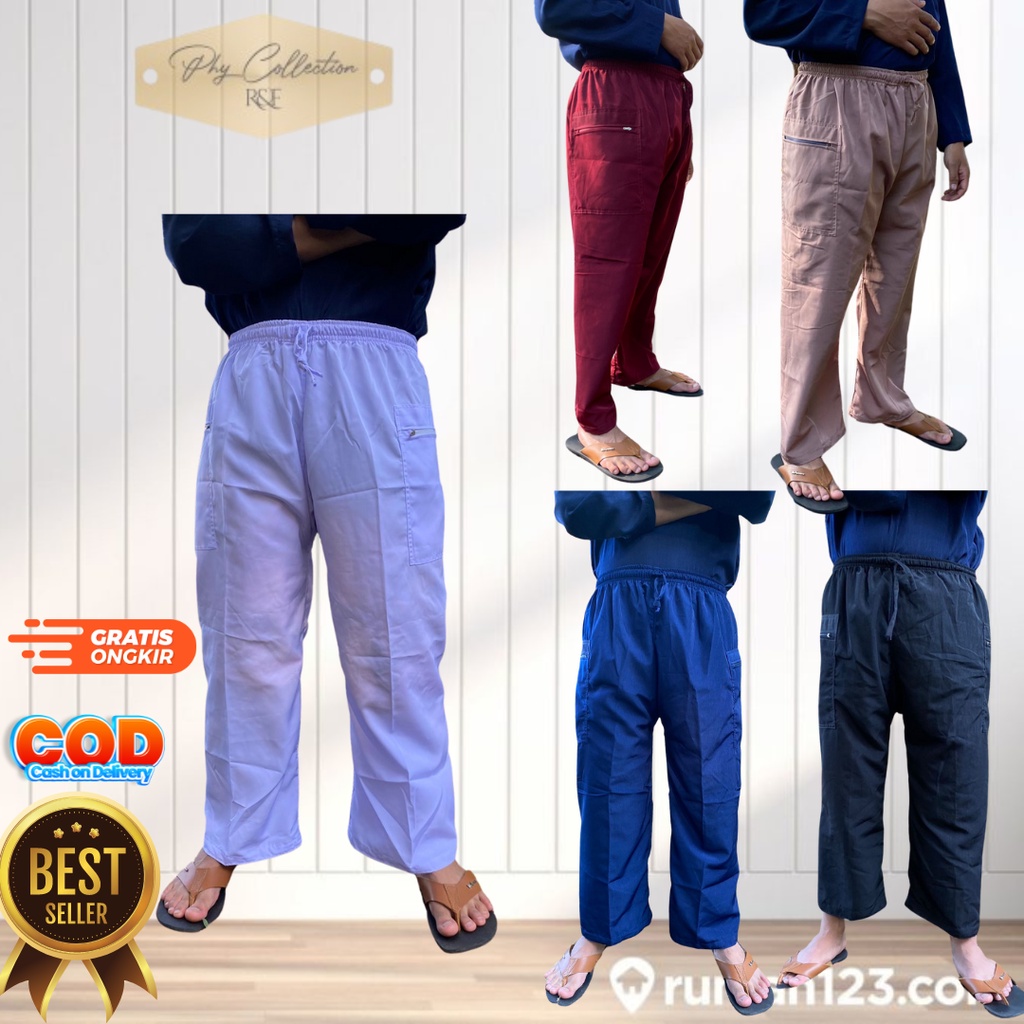 KONVEKSI Celana Pangsi Sirwal Komprang Silat Pria Laki Laki dewasa Ukuran M L XL XXL XXXL