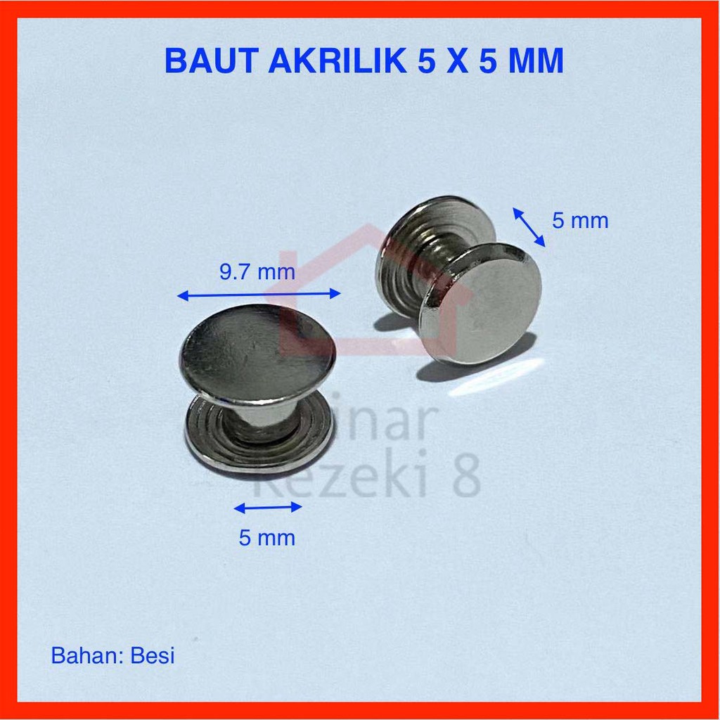 Jual Pen Iklan X Baut Akrilik Kecil Mini Stabil Kaca Sign Board