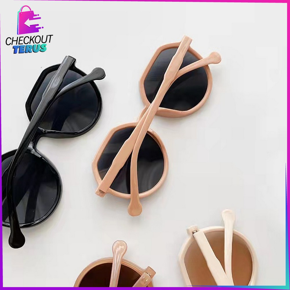 CT C653 C661 Kacamata Hitam Wanita Pria Korean Style Fashion Sunglasses Aesthetic Retro Import Women Kacamata Fashion Korea