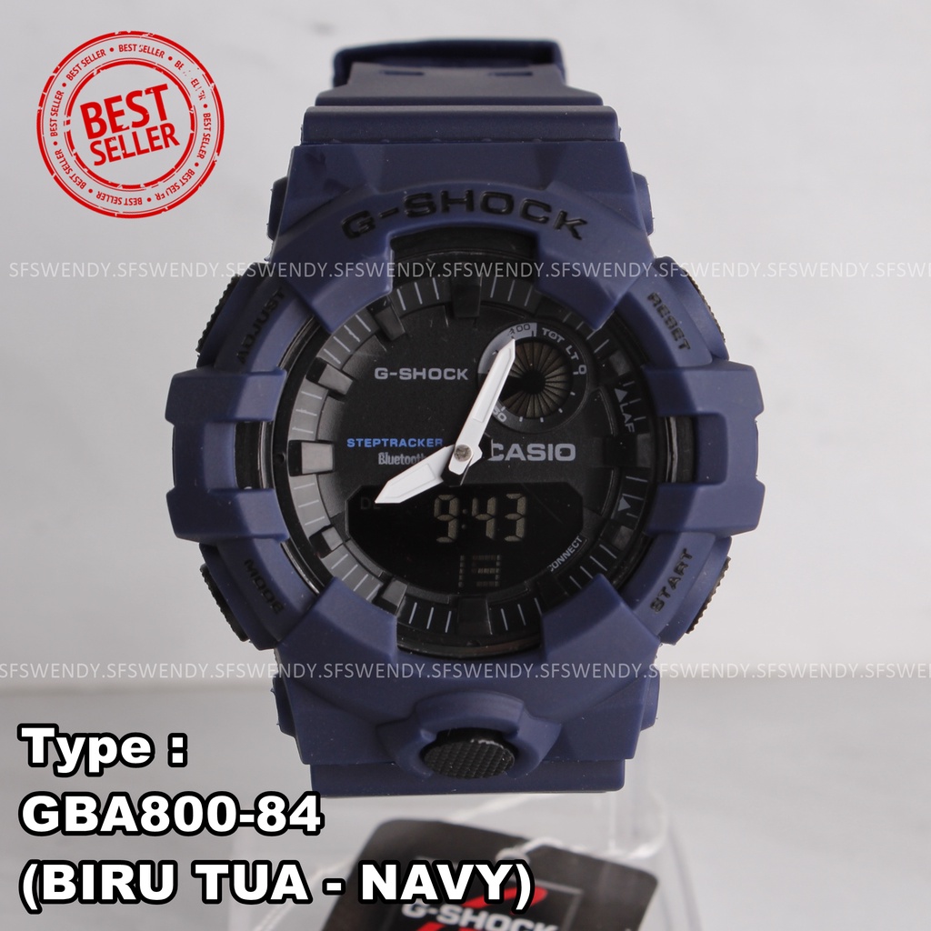 SALE MURAH !!! Jam tangan pria G Shock GBA-800 Navy Hijau Orange Army digital sporty anti air elegant