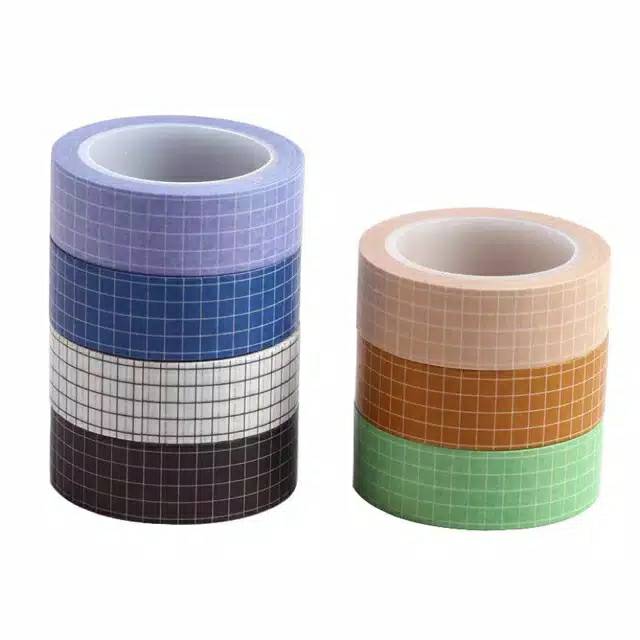 

Washi Tape Grid / Masking Tape Jepang 1,5cm x 10meter