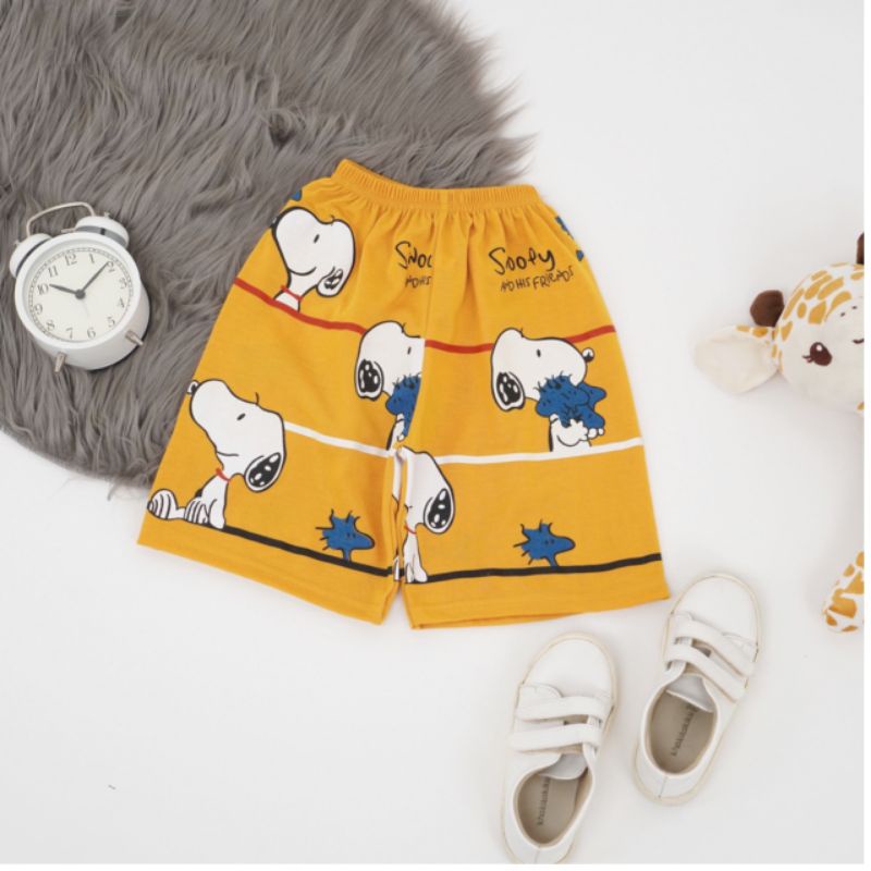 setelan anak laki laki/perempuan motif snopy lucu