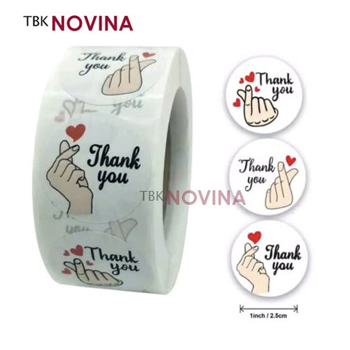 [KODE 37] Stiker Thank You / Label Segel Thank You (10 pcs)