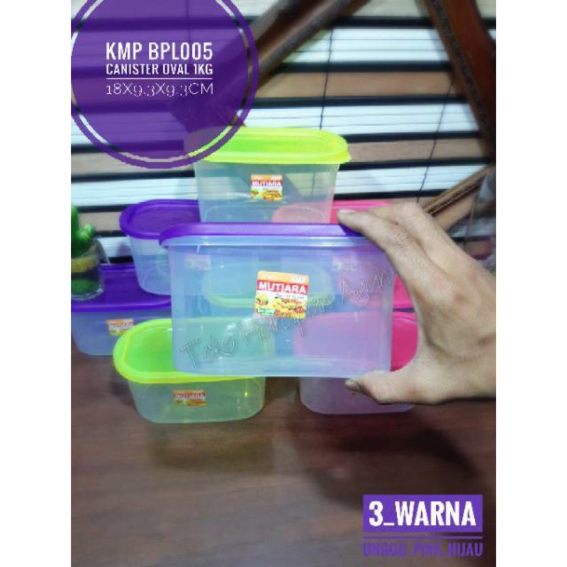 Toples Oval Bening 900 ml Toples Kotak Sealware 900ml Tempat Makanan KMP 900