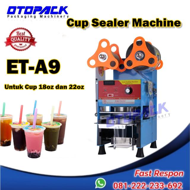 Eton ET-A9 Cup Sealer Mesin press Gelas Otomatis