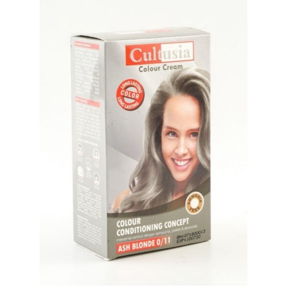 CULTUSIA 0/11 ASH BLONDE Pewarna Rambut 30 gr Ammonia Free