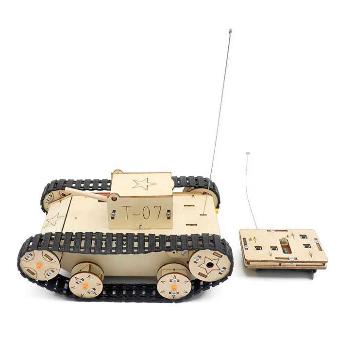 GIJ - OCDAY Mainan Anak Tank Remote Control DIY Assembly Children Toy