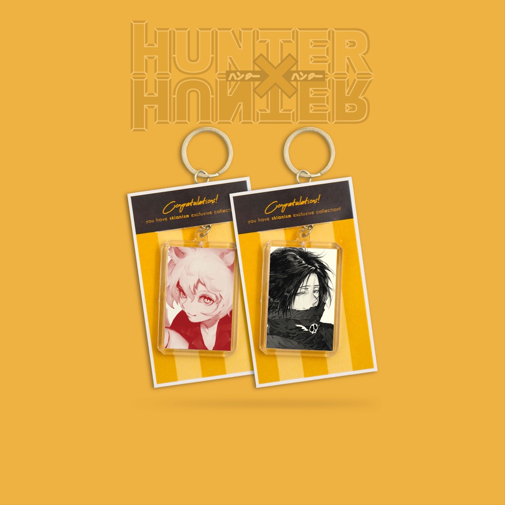 Keychain/Gantungan Kunci Anime Hunter x Hunter Character Duotone Version | Ganci Anime