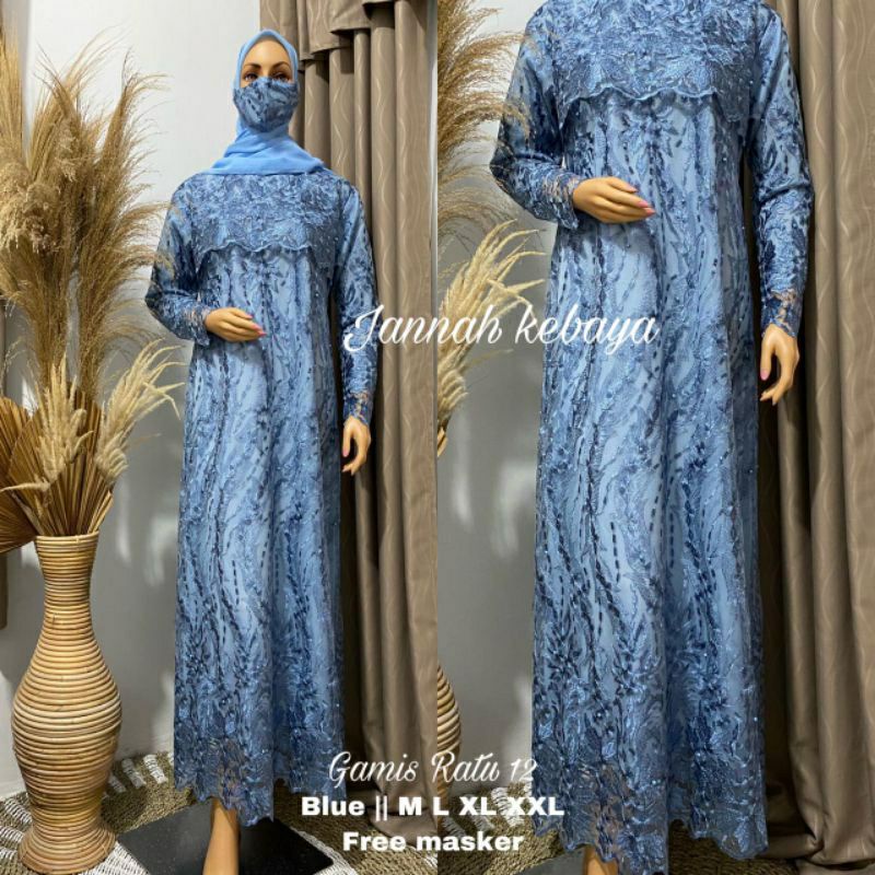 GAMIS RATU MODERN/KEBAYA GAMIS TERLARIS/GAMIS KONDANGAN/GAMIS BROKAT MURAH//Kebaya jumbo