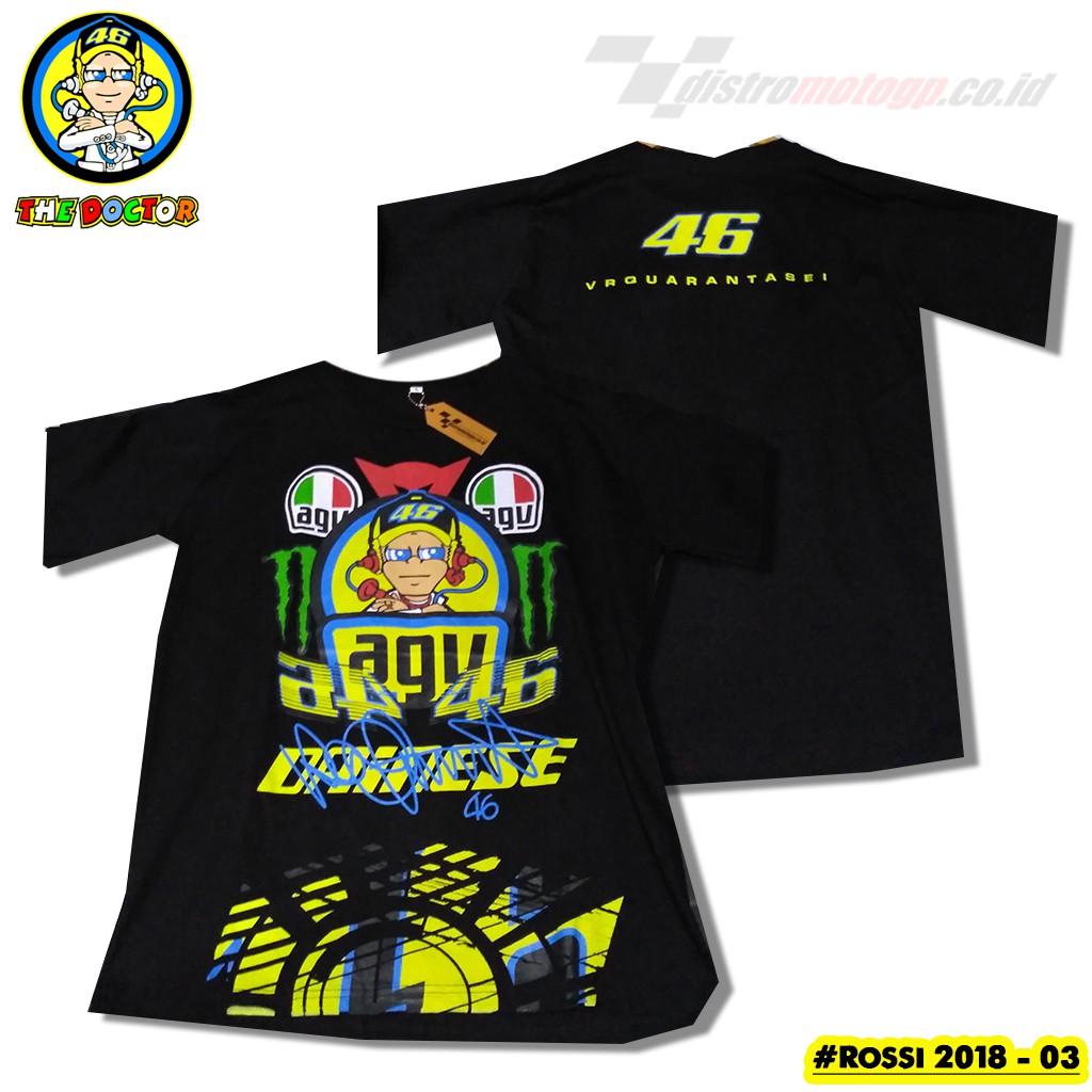 Kaos Motogp Valentino Rossi Terbaru Shopee Indonesia