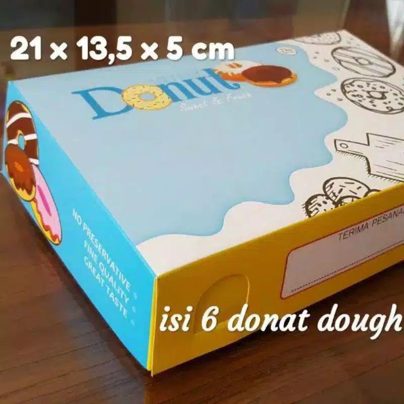 

DUS DONAT 10 LEMBAR TANGGUNG ISI 6 DONAT