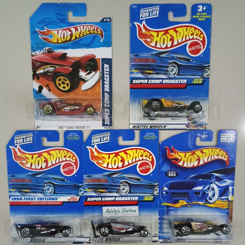 hotwheels hot wheels super comp dragster hw drag racers '11 skin deep series 1998 first editions sku
