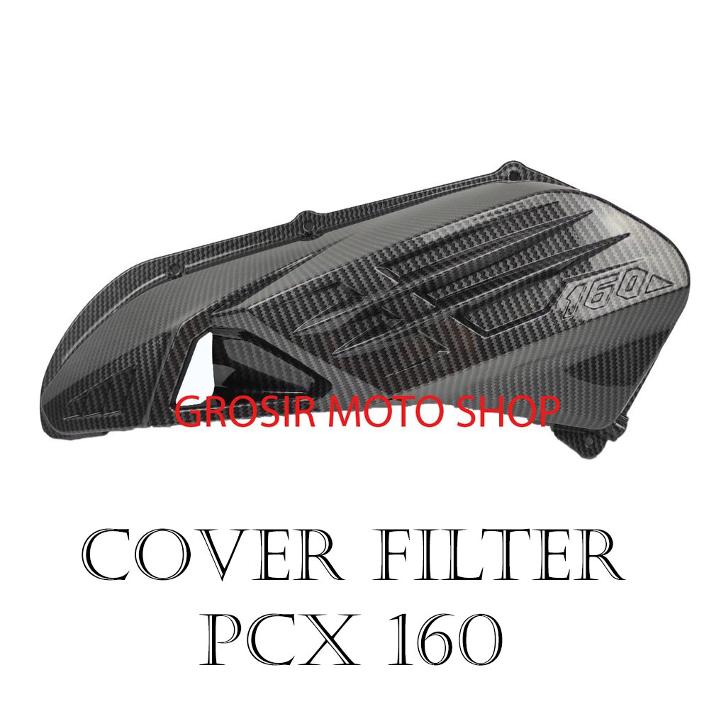 Cover Filter PCX 160 New Tutup Cover Hawa PCX 160 New Cover Air Filter Udara Carbon Honda PCX160