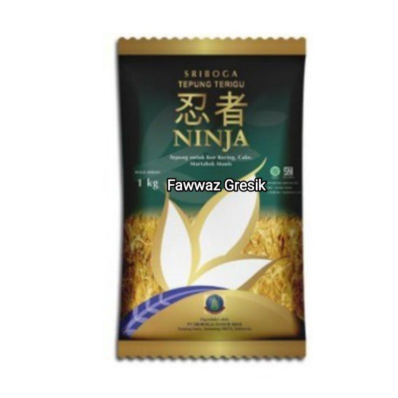 Sriboga Super Premium Tepung Terigu Serbaguna Ninja 1kg - Tepung Terigu Sriboga Ninja 1 kg