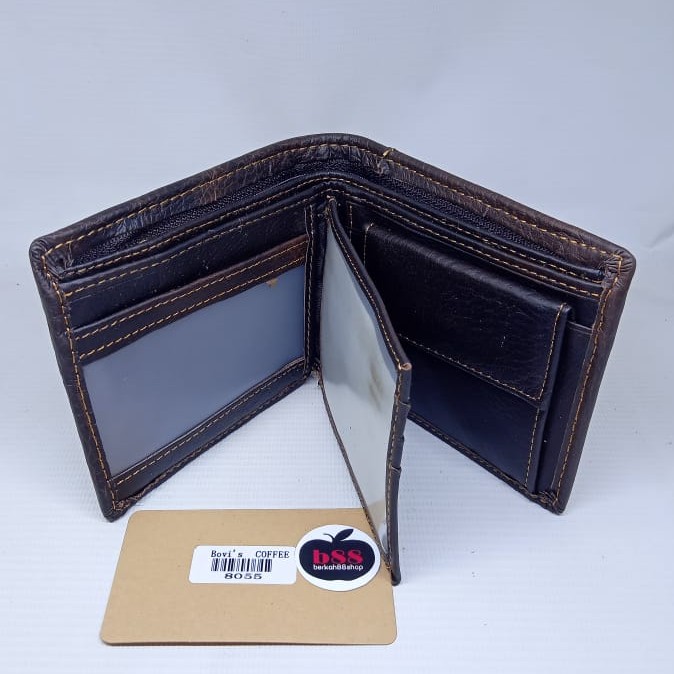 Dompet Kulit Pria Cowo Asli Lipat Bvs 8055 Polos | DompetPria | DompetKulit